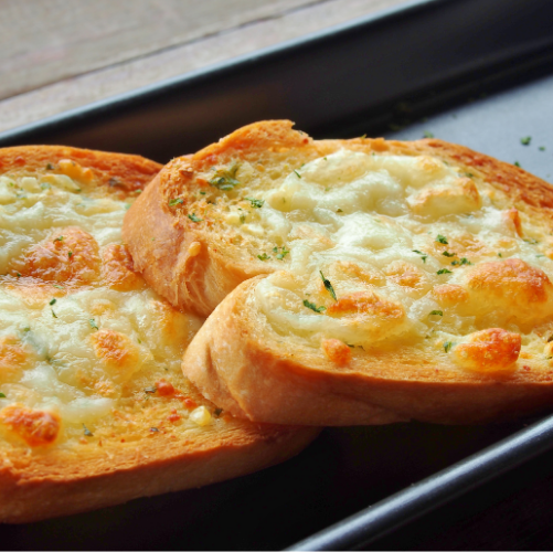 Garlic Bread with Cheese and Onion